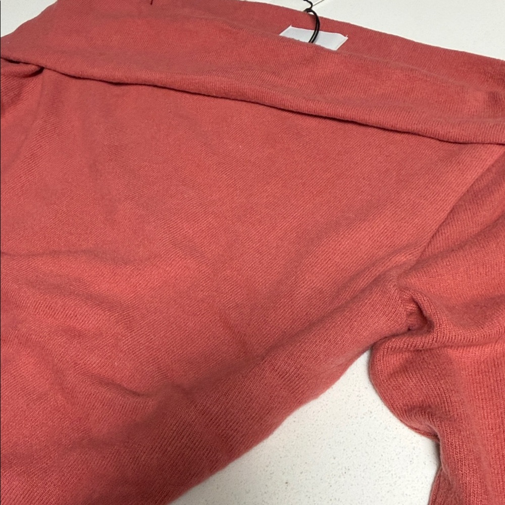 Reformation One-Shoulder Sweater in Rosewood - Picture 10 of 13